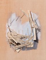 Building plan no. 24 by Tadashi Kawamata contemporary artwork painting sculpture