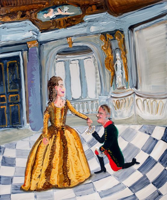 Royal Couple by Genieve Figgis contemporary artwork Painting