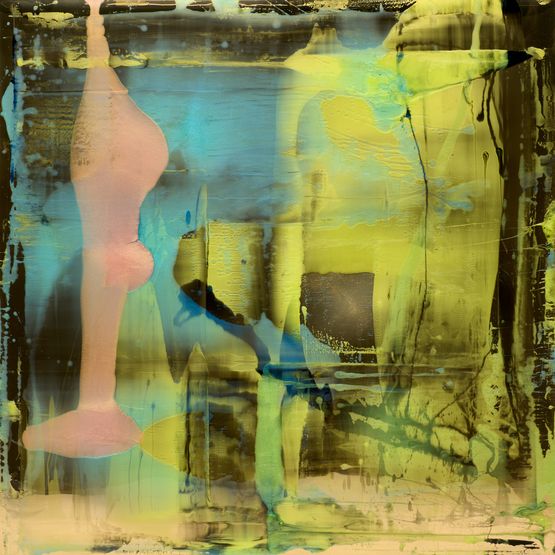 Wishing I just had a deeper voice by Dale Frank contemporary artwork Painting
