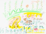 Drawing by Nam June Paik contemporary artwork works on paper drawing