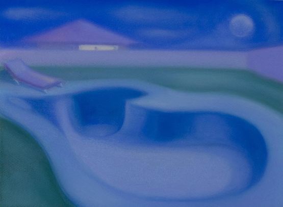 The moon searching for the water by Lucy ODoherty contemporary artwork Painting