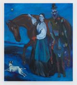Red Gloves by Joshua Petker contemporary artwork painting works on paper