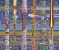 Order Breaks from Within by Jyothi Basu contemporary artwork Painting