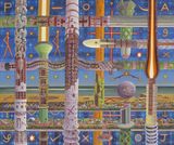 Order Breaks from Within by Jyothi Basu contemporary artwork painting