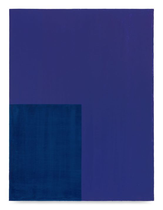 Polish Constructivism  Purple by David Diao contemporary artwork Painting