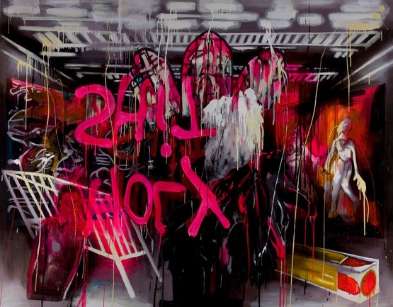 The Dakis Joannou Collection at the New Museum by Rosson Crow contemporary artwork Painting