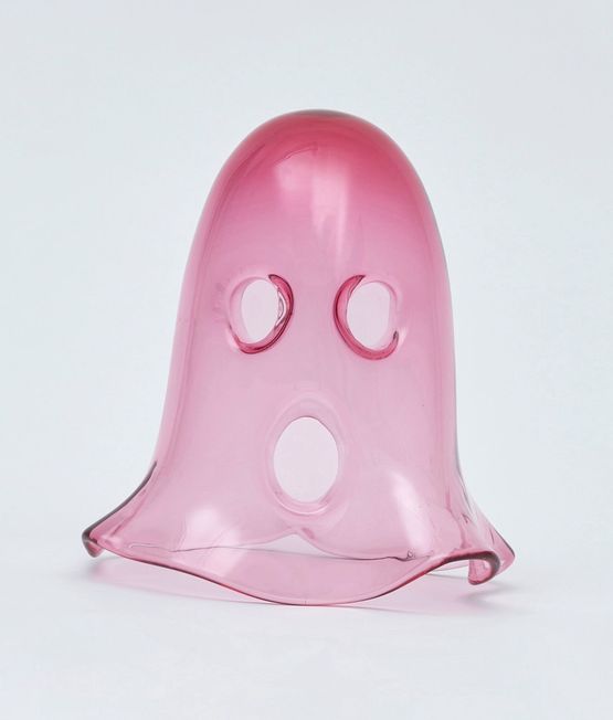 The ghost who walks will never die pink light 8 by NELL contemporary artwork Sculpture