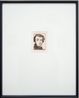 Portrait of Alexis de Tocqueville after Chasseriau by Linda Marrinon contemporary artwork Print
