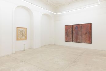 Contemporary art exhibition Hermann Nitsch In Memoriam Editions 1982 - 2021 at Galerie Krinzinger Seilerstatte 16 Vienna Austria