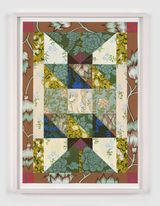Quilt Study Double Arrow by Anne Buckwalter contemporary artwork works on paper