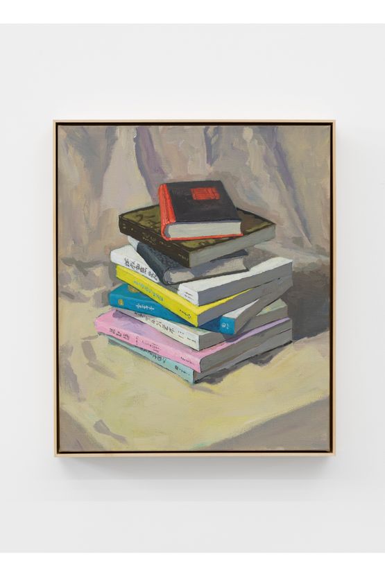 A Stack of Books by Ge Yulu contemporary artwork Painting