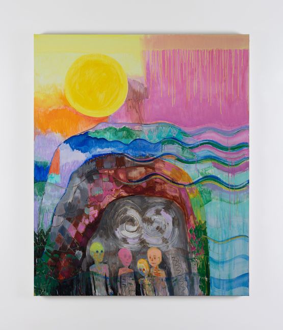 Dead talk archaeologists by Isabel Nolan contemporary artwork Painting