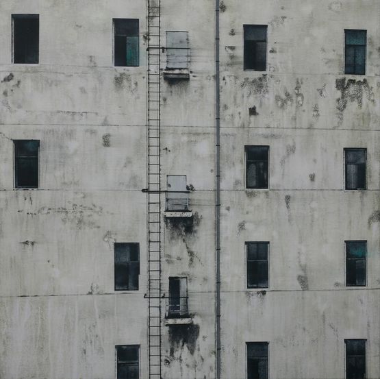 Lecture Building by An Gyungsu contemporary artwork Painting