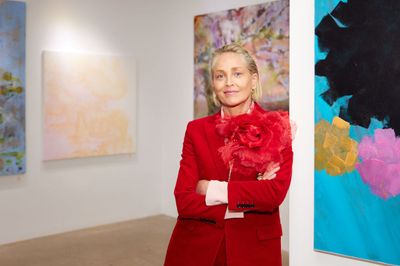 Sharon Stone Wants to Fuck Her Paintings Up a Little