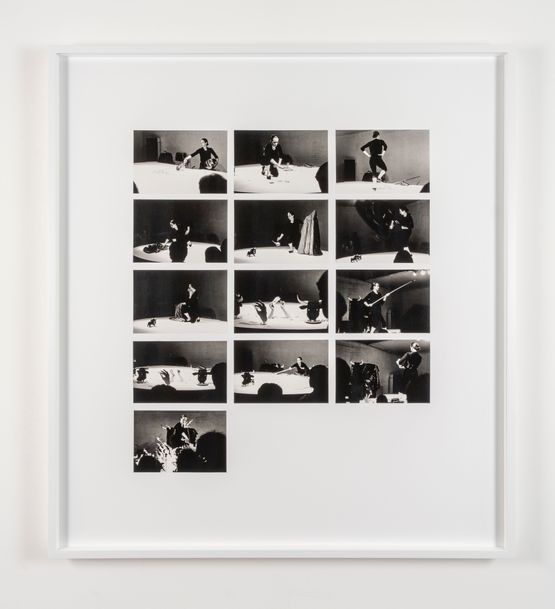 Bulls Eye performance sequence by Rose Finn-Kelcey contemporary artwork Photography