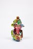 Blue figure with snake by Ramesh Mario Nithiyendran contemporary artwork Sculpture