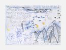 Save the Birds and Leg by Rose Wylie contemporary artwork Works on Paper