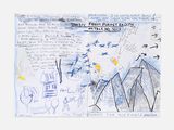 Save the Birds and Leg by Rose Wylie contemporary artwork works on paper