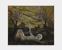 In the Dim Light Meadow Body Shimmer by Dominic Chambers contemporary artwork Painting