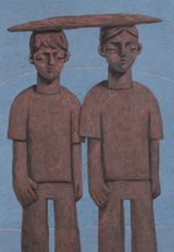 Untitled Pair II by Heesoo Kim contemporary artwork painting