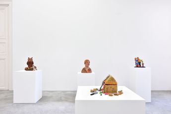 Contemporary art exhibition Sally Saul Hideout at Almine Rech Paris Rue de Turenne France