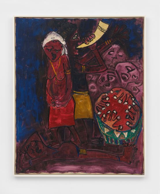 Io so mistero che madre soffre I know the mystery that mother suffers by Bertina Lopes contemporary artwork Painting