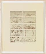 Brown Course of Empire by Ed Ruscha contemporary artwork print