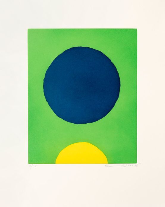 Le poids du monde I by Etel Adnan contemporary artwork Print