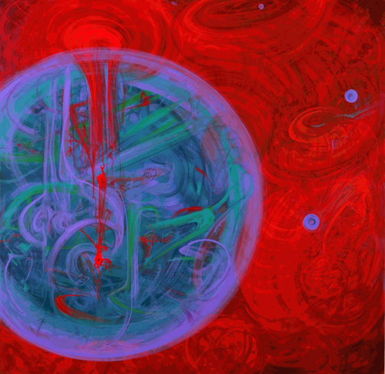 Chronos by Stephen Pusey contemporary artwork Painting
