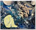 blue madonna by Nadia Waheed contemporary artwork Painting