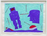 Robot Rising by Derek Boshier contemporary artwork works on paper
