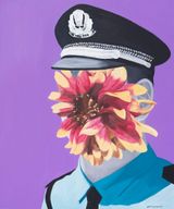 Dahlia by Yue Minjun contemporary artwork painting