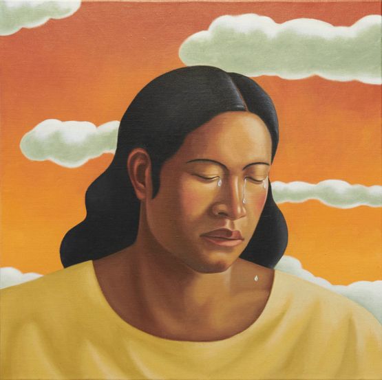 The sorrow of the decision to flee by Tang Shuo contemporary artwork Painting