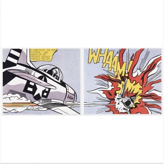 Stepping Out West Broadway by Roy Lichtenstein contemporary artwork Print