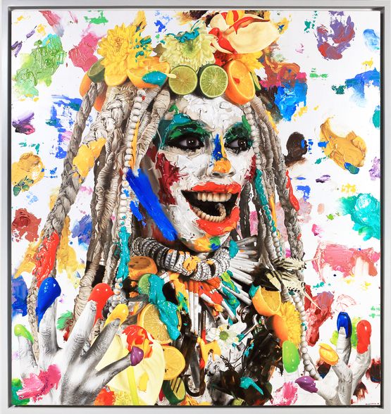 Apex Species Apex Moment. Before The Fall. Mother. by Ashley Bickerton contemporary artwork Painting