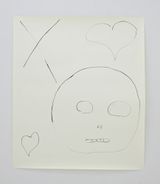 Drawing with a Childs Skull by Masaya Chiba contemporary artwork drawing works on paper
