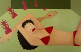 Twisting and turning for my desires by Rhandzu Vermeulen contemporary artwork painting