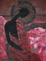 Peach Blossom Message by Zou Jianping contemporary artwork painting