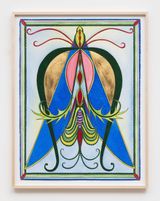 Virginias Moth by Faith Wilding contemporary artwork drawing painting