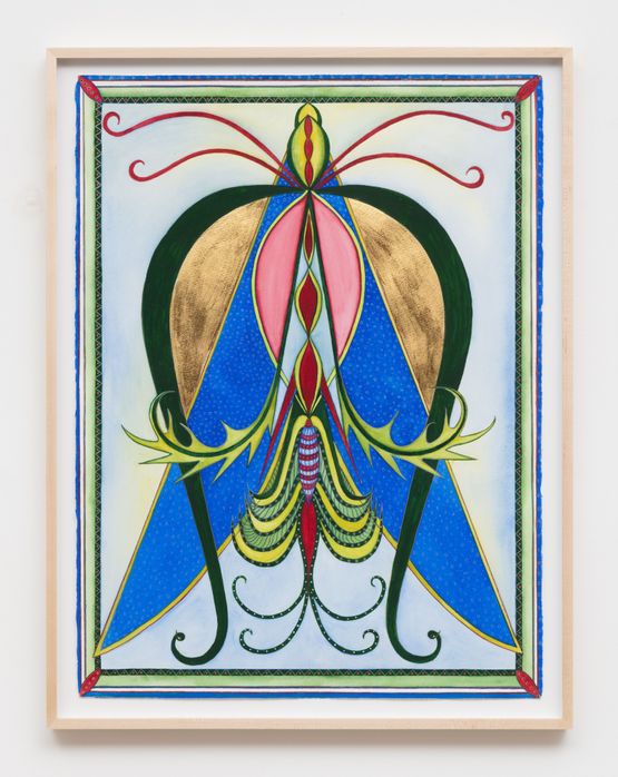 Virginias Moth by Faith Wilding contemporary artwork Painting