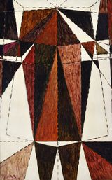 Cristo III by Oswaldo Vigas contemporary artwork painting works on paper
