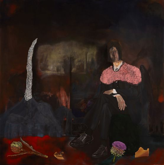 Le Chevalier du Sommeil by Jannis Varelas contemporary artwork Painting
