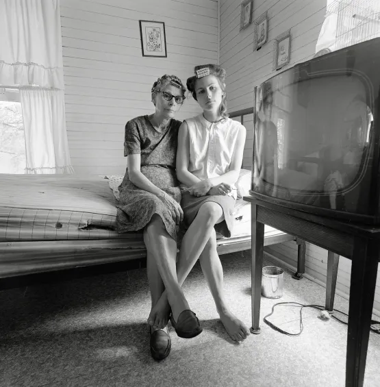 Reva and Edith Danville Virginia by Emmet Gowin contemporary artwork Photography