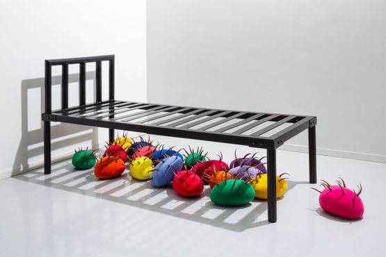 Untitled  Bed by Permindar Kaur contemporary artwork Sculpture