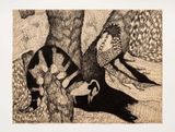 Untitled from the BlackWhite Animals series by Wanda Pimentel contemporary artwork works on paper
