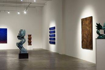 Contemporary art exhibition Jemana Murti Source Code at Gajah Gallery Singapore