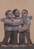 Untitled Three figures I by Heesoo Kim contemporary artwork Painting