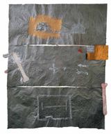 The last houses of the man by Antonio Dias contemporary artwork works on paper