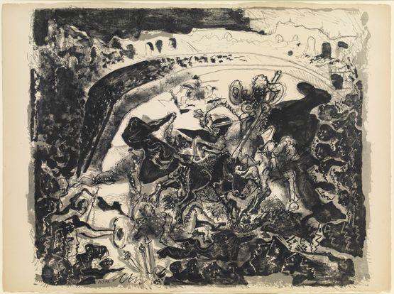 La grande Corrida by Pablo Picasso contemporary artwork Print