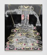Screen Skeleton Smock by Veronika Pausova contemporary artwork painting